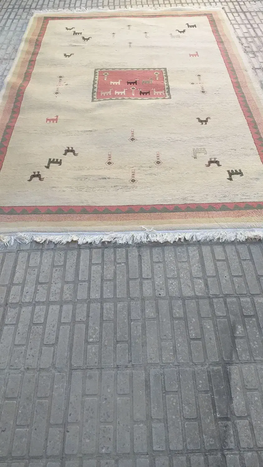 دو عدد گلیم فرش|گلیم، جاجیم، گبه|ایلام, |دیوار