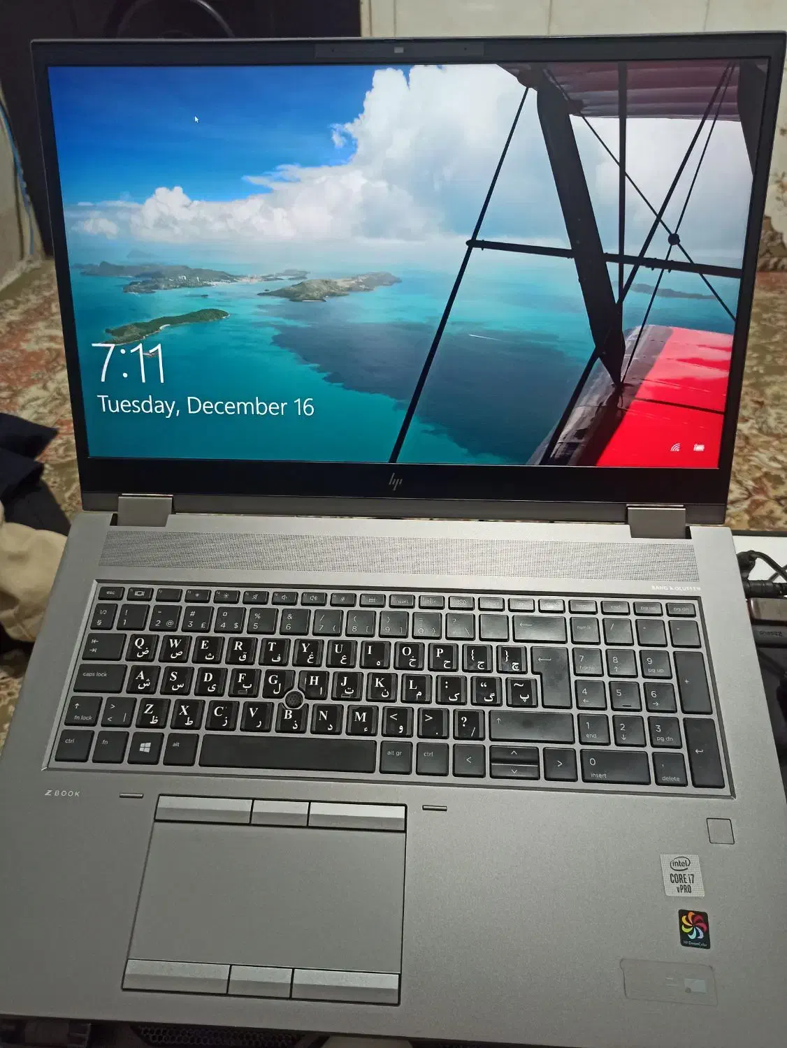 لپتاپ در حد نو zbook FURY G7 4K قدرتمند|رایانه همراه|قم, علی آباد سعدگان|دیوار