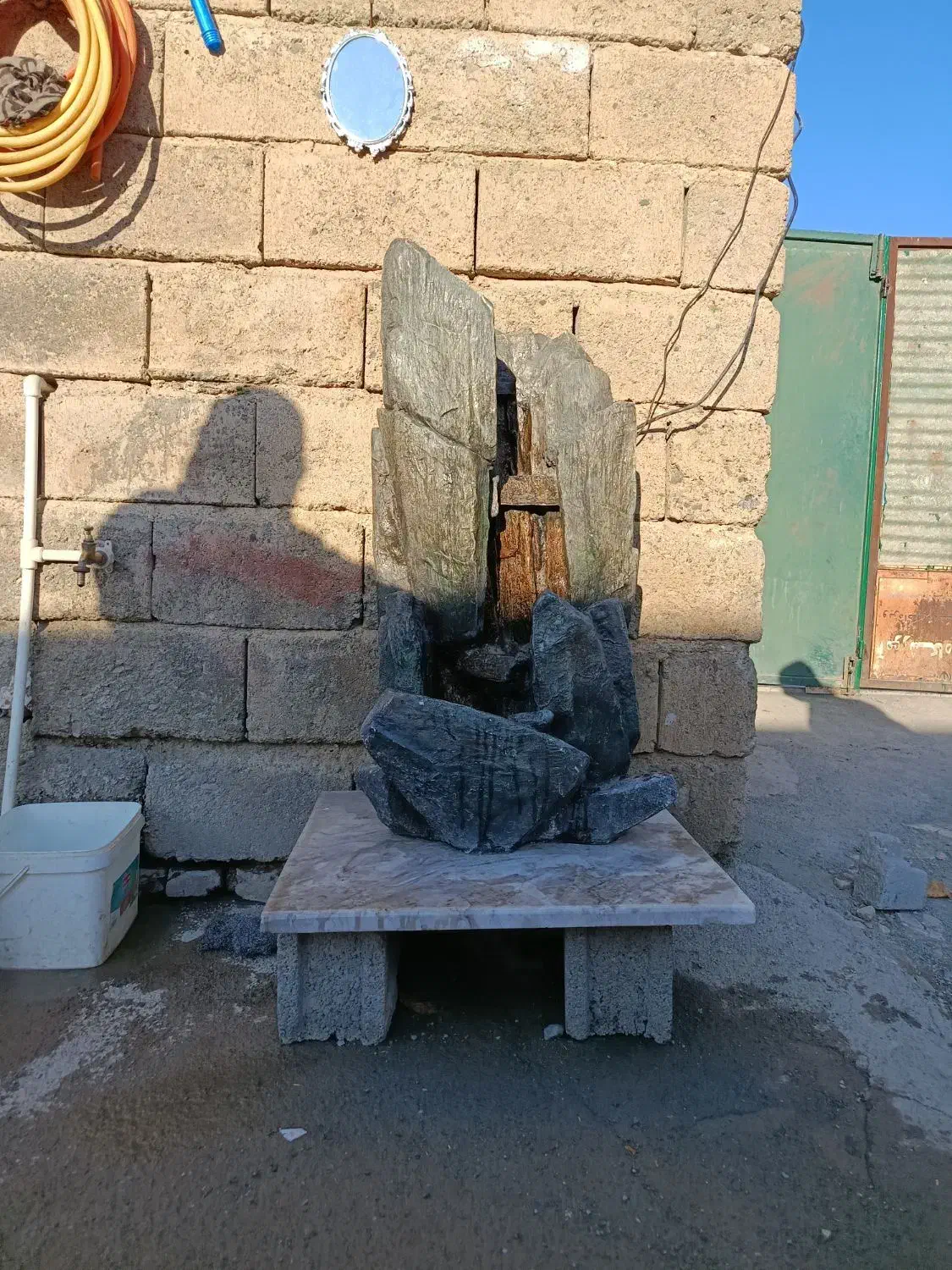 آبشار مدل سخره ای|مجسمه، تندیس، ماکت|سنندج, |دیوار