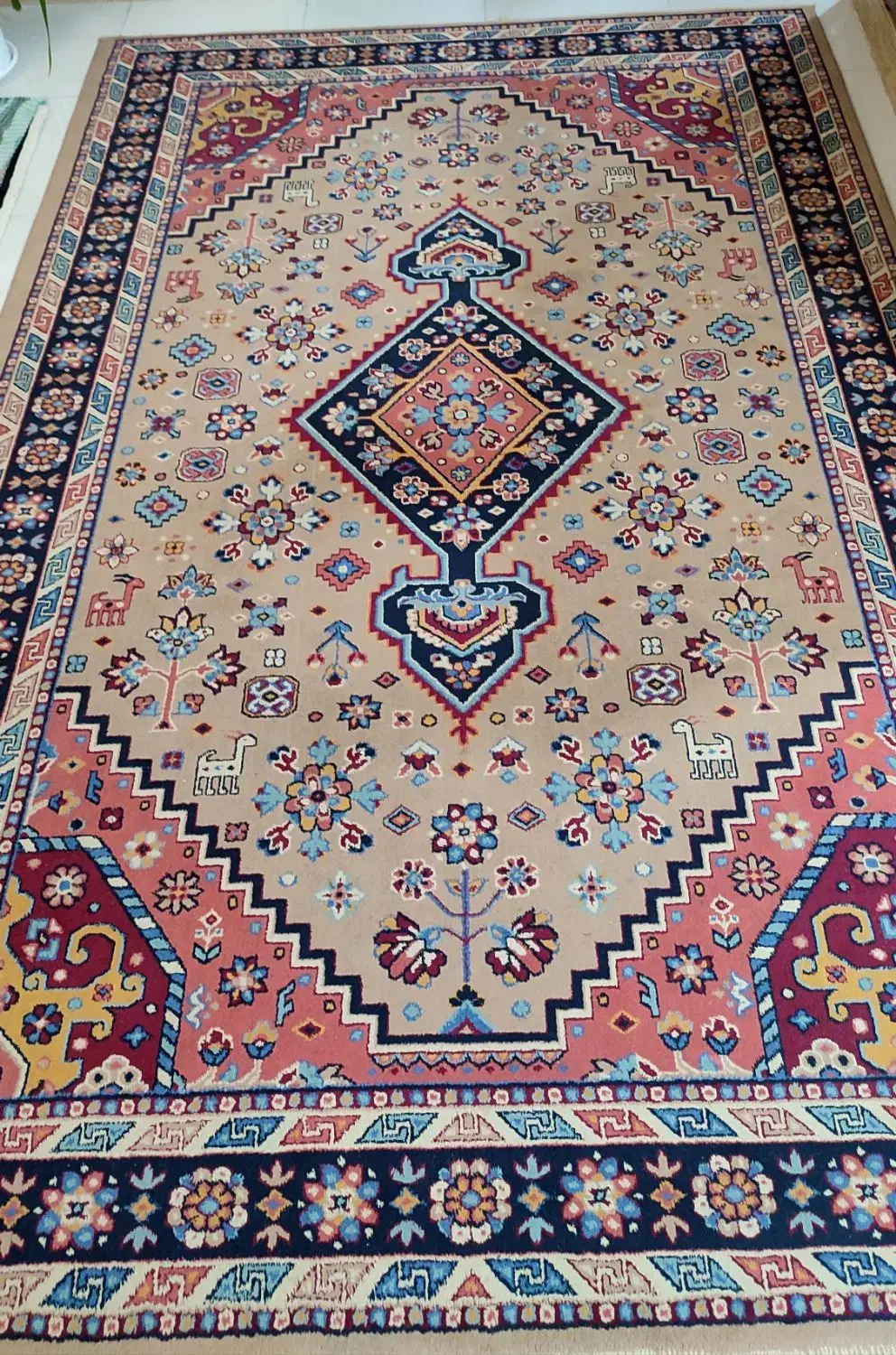 یک تخته فرش ۶متری طرح سنتی|فرش|میبد, |دیوار
