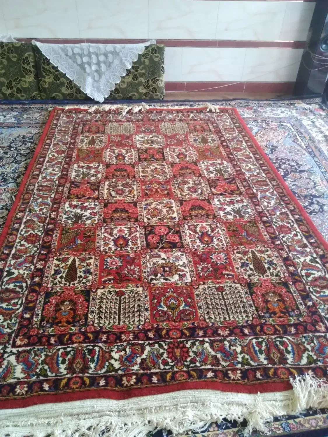 فرش دستباف|فرش|نجفآباد, امیرآباد|دیوار