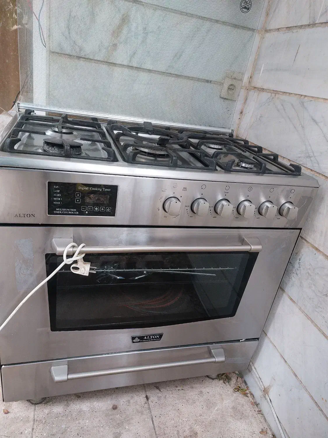 اجاق گاز  فر دار تمام استیل آلتون|اجاق گاز و لوازم برقی پخت‌وپز|پاکدشت, پاکدشت (مامازند)|دیوار