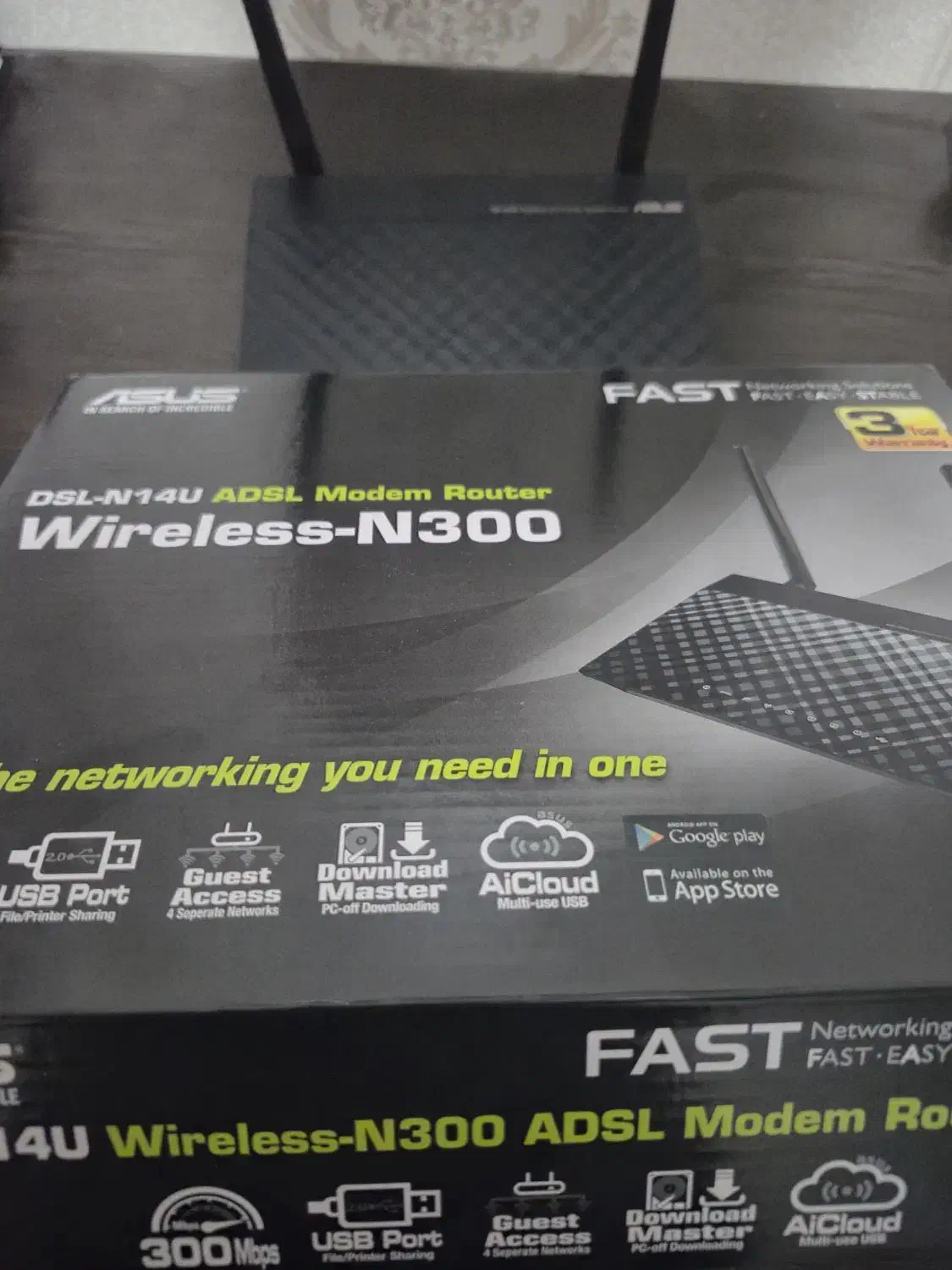 مودم DSL N14U ASUS|مودم و تجهیزات شبکه|هشتگرد, هشتگرد قدیم|دیوار