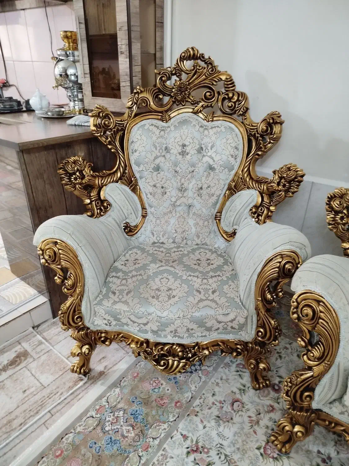 مبل استیل سلطنتی تمام چوب|مبلمان خانگی و میز عسلی|تهران, نعمت‌آباد|دیوار