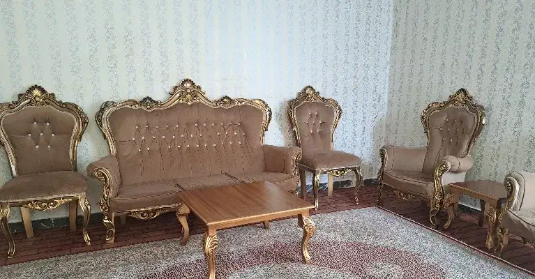 مبل سلطنتی ۹ نفره|مبلمان خانگی و میز عسلی|پارسآباد, |دیوار