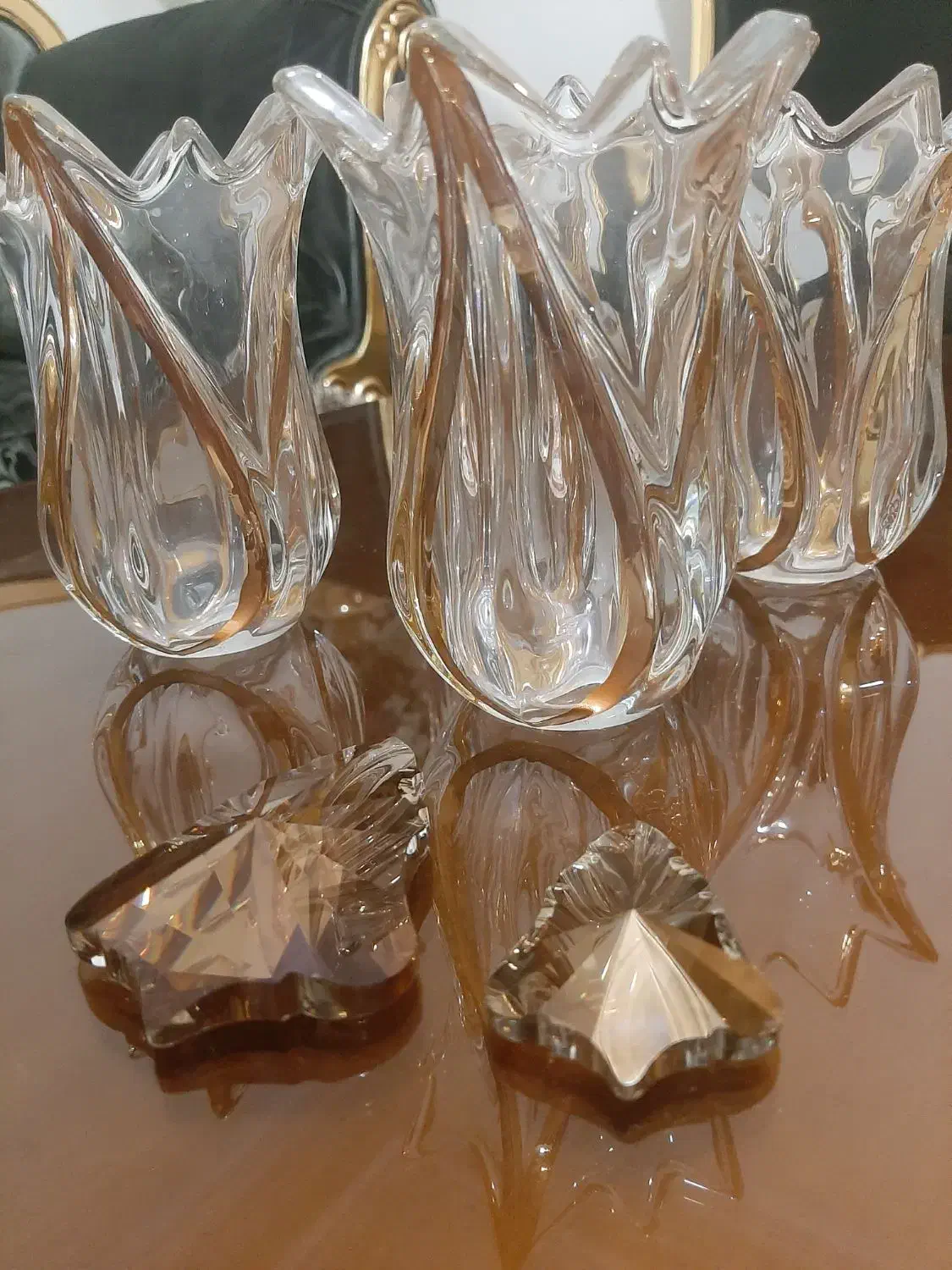 لاله چین وآویز عصفور اصل گلدان و کاسه آماریس|لوستر و چراغ آویز|تهران, نیکنام|دیوار