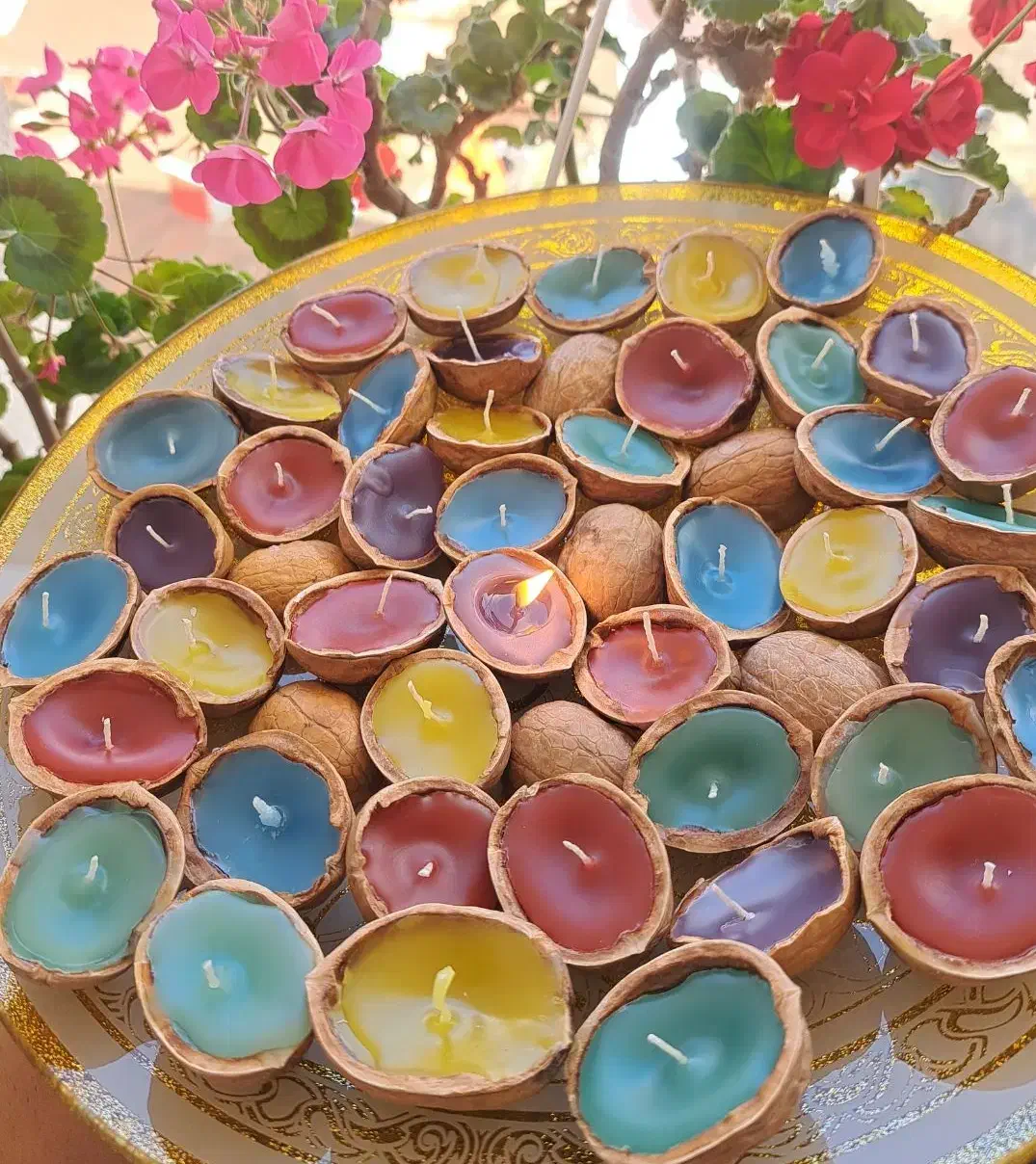 شمع گردویی|صنایع دستی و سایر لوازم تزئینی|رشت, رودبارتان|دیوار