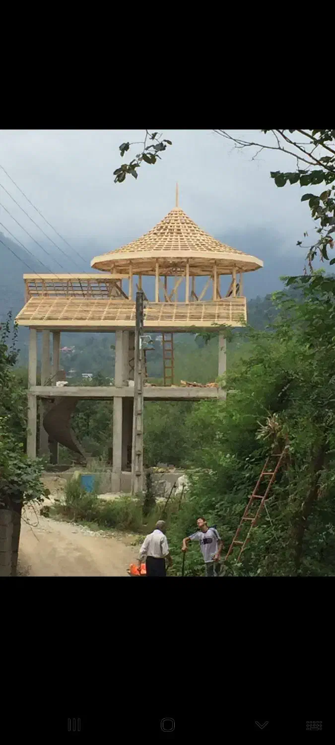 اجرای سقف اردواز شیروانی خرپا سوله ویلا آلاچیق|خدمات پیشه و مهارت|پرند, فاز ۱|دیوار