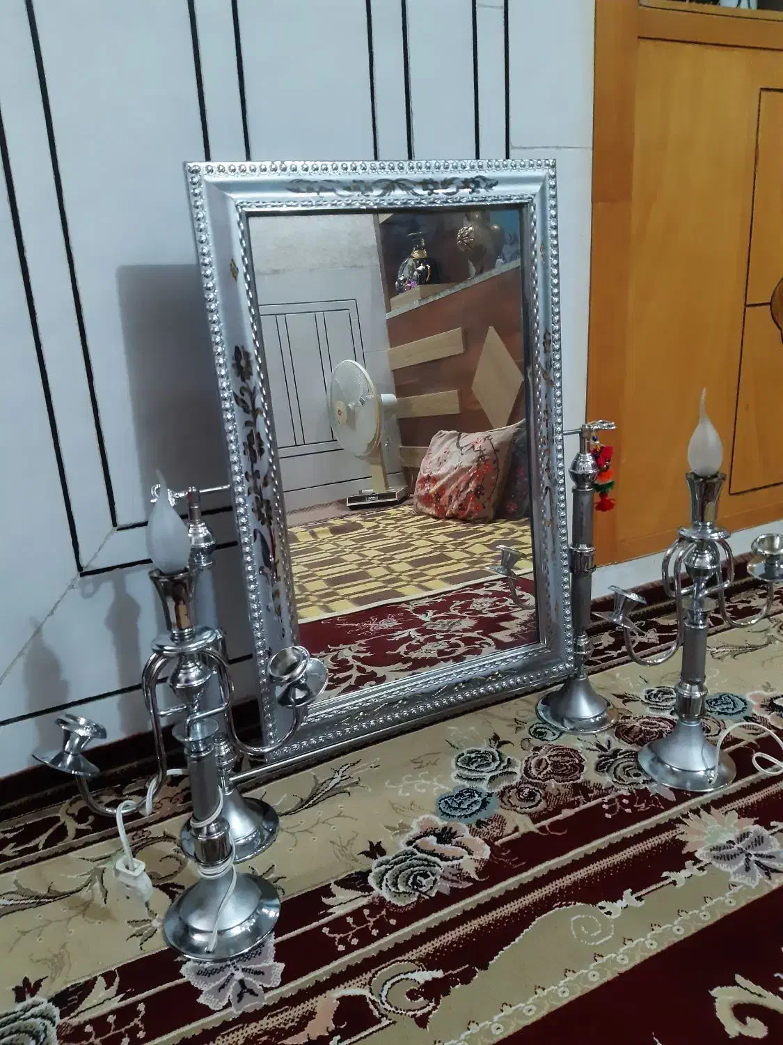 آینه شمعدان نو نو|آینه|اصفهان, رسالت|دیوار