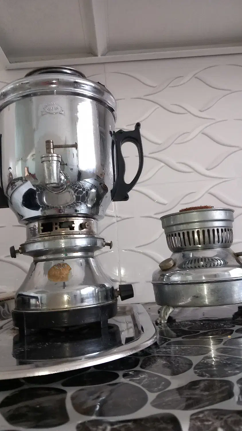 سماور گازی با پایه نفتی|سماور، چای‌ساز، قهوه‌ساز|دالخانی, |دیوار
