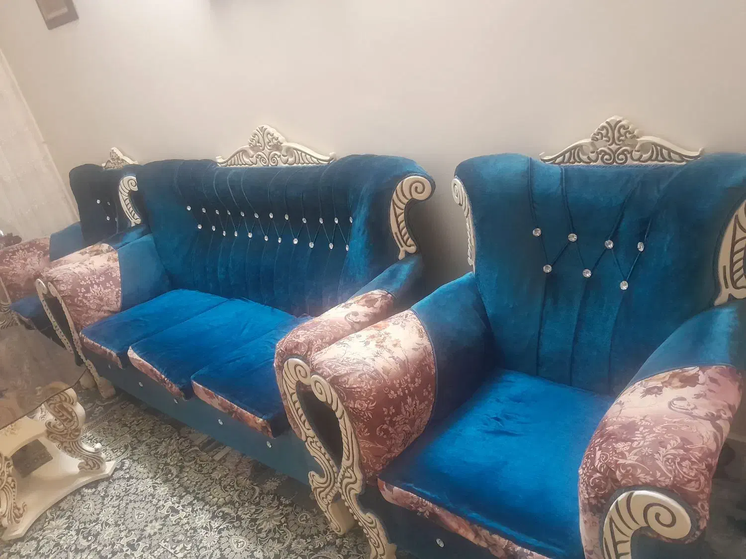 مبل ۷ نفره|مبلمان خانگی و میز عسلی|ری, شهادت|دیوار