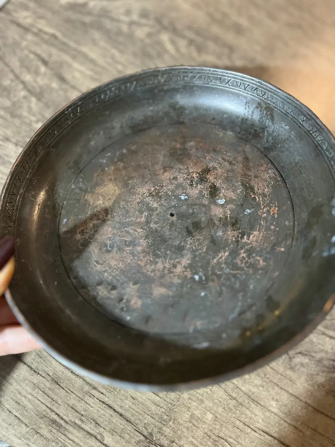 بشقاب مسی قدیمی|کلکسیون اشیاء عتیقه|ری, حمزه‌آباد|دیوار