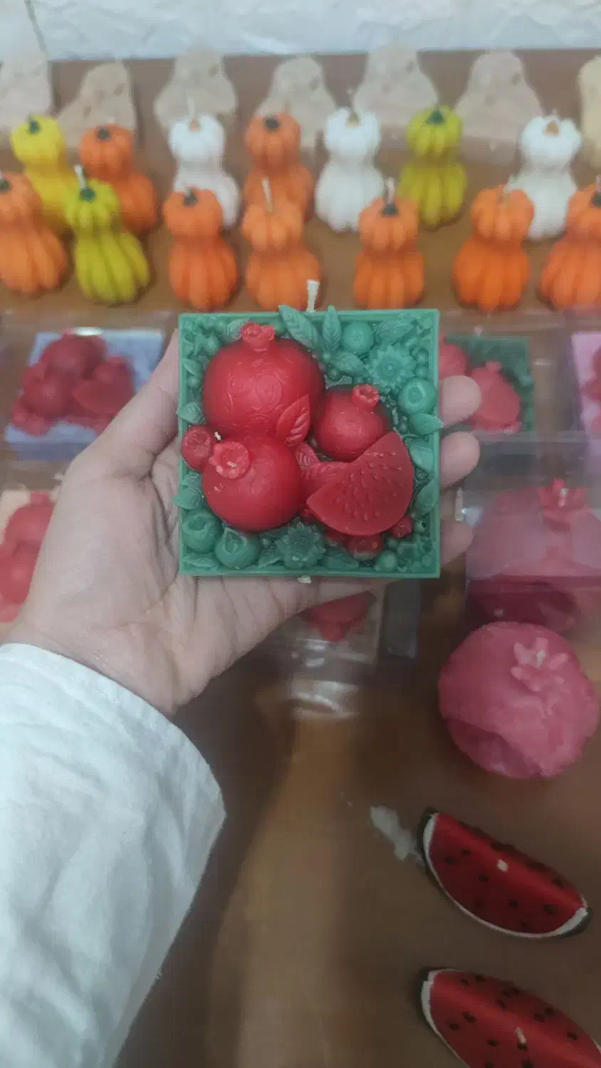 شمع  های یلدایی و دستساز|صنایع دستی و سایر لوازم تزئینی|قم, سراجه (۱۵ خرداد)|دیوار