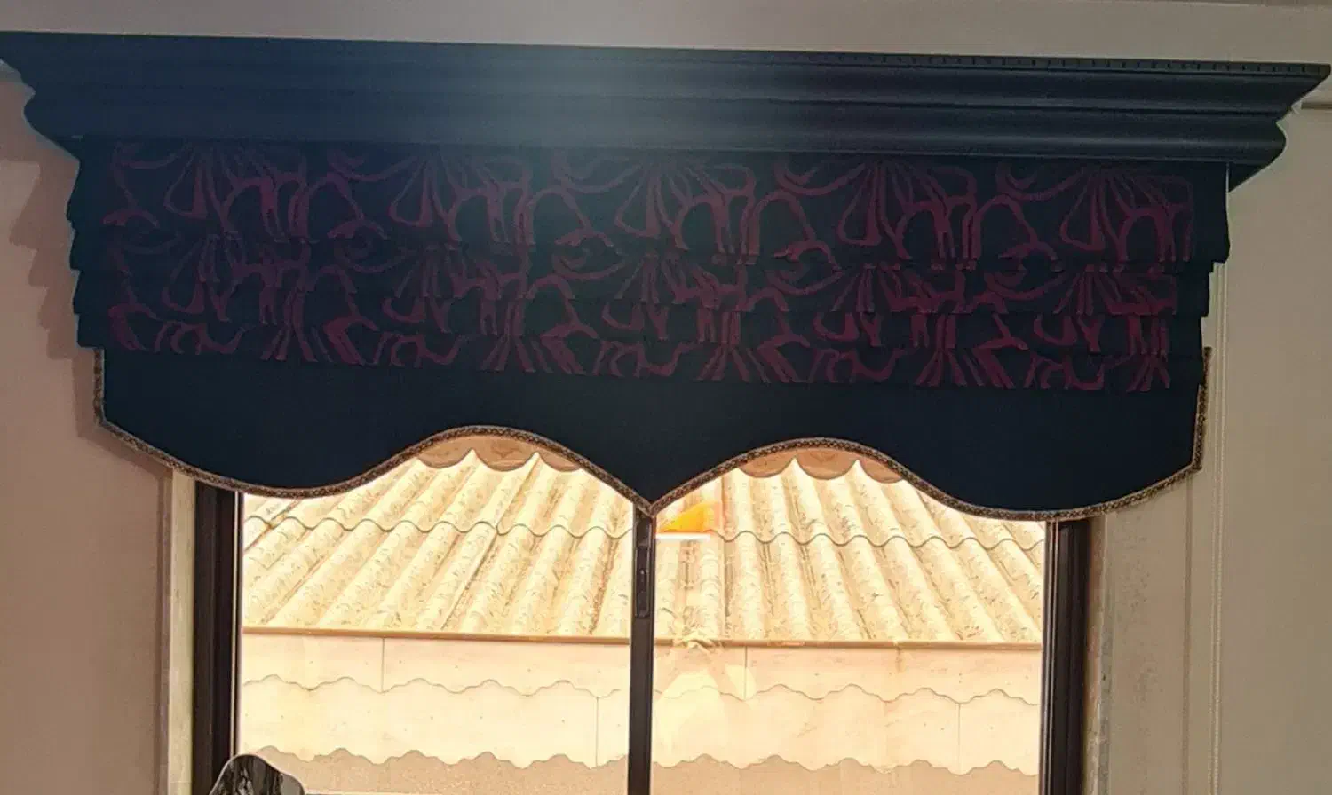 دو عدد پرده رومن|پرده، رانر، رومیزی|بندر انزلی, کوی واحدی|دیوار