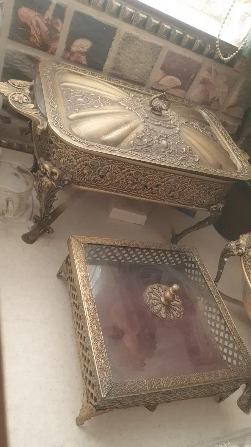 ظروف آنتیک اصل|ظروف سرو و پذیرایی|قم, دروازه چوبی|دیوار