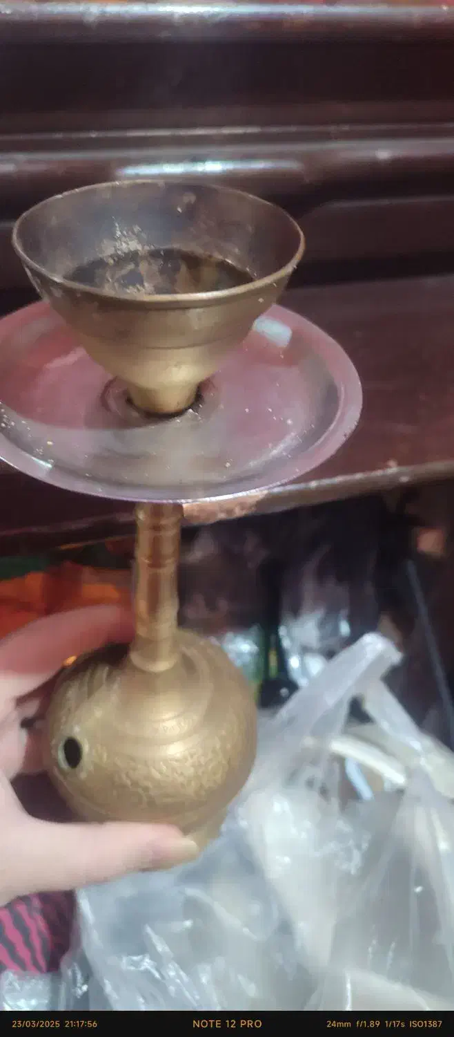 قلیون برنجی هندی|کلکسیون و سرگرمی|کرمان, |دیوار