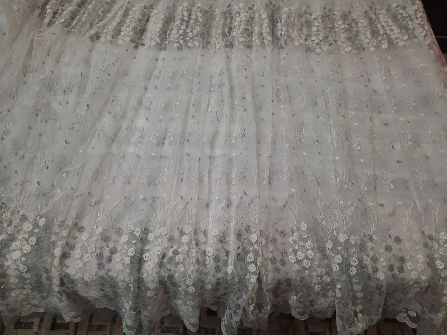 پرده تور با آستری|پرده، رانر، رومیزی|قم, شهدا|دیوار