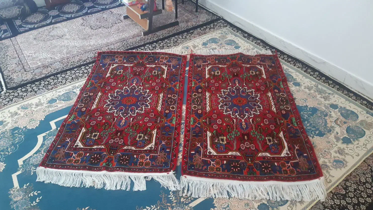 قالی دست بافت زیبا|فرش|نهاوند, |دیوار