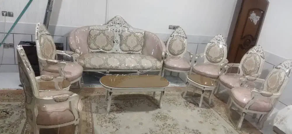 مبل سلطنتی ۹ نفره صندلی راحتی|مبلمان خانگی و میز عسلی|پیر بکران, |دیوار