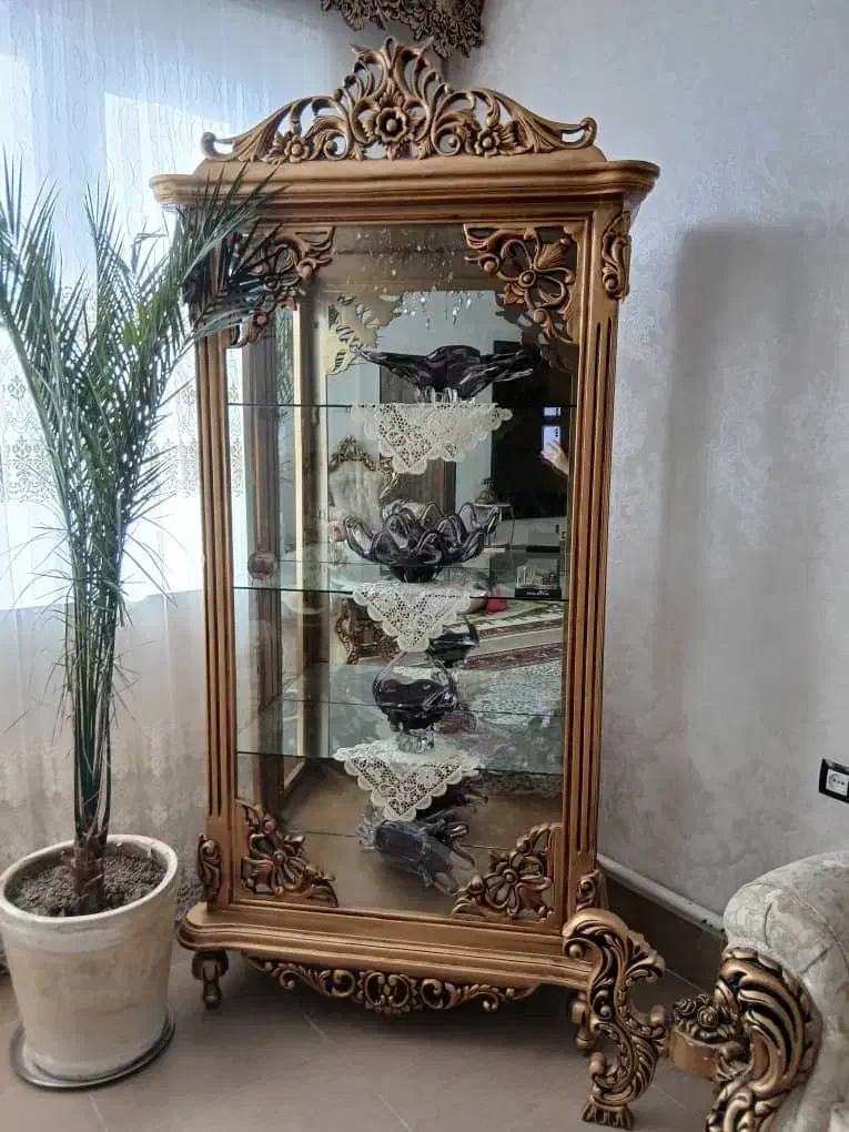 بوفه تمام چوب|بوفه، ویترین، کنسول|نقده, |دیوار