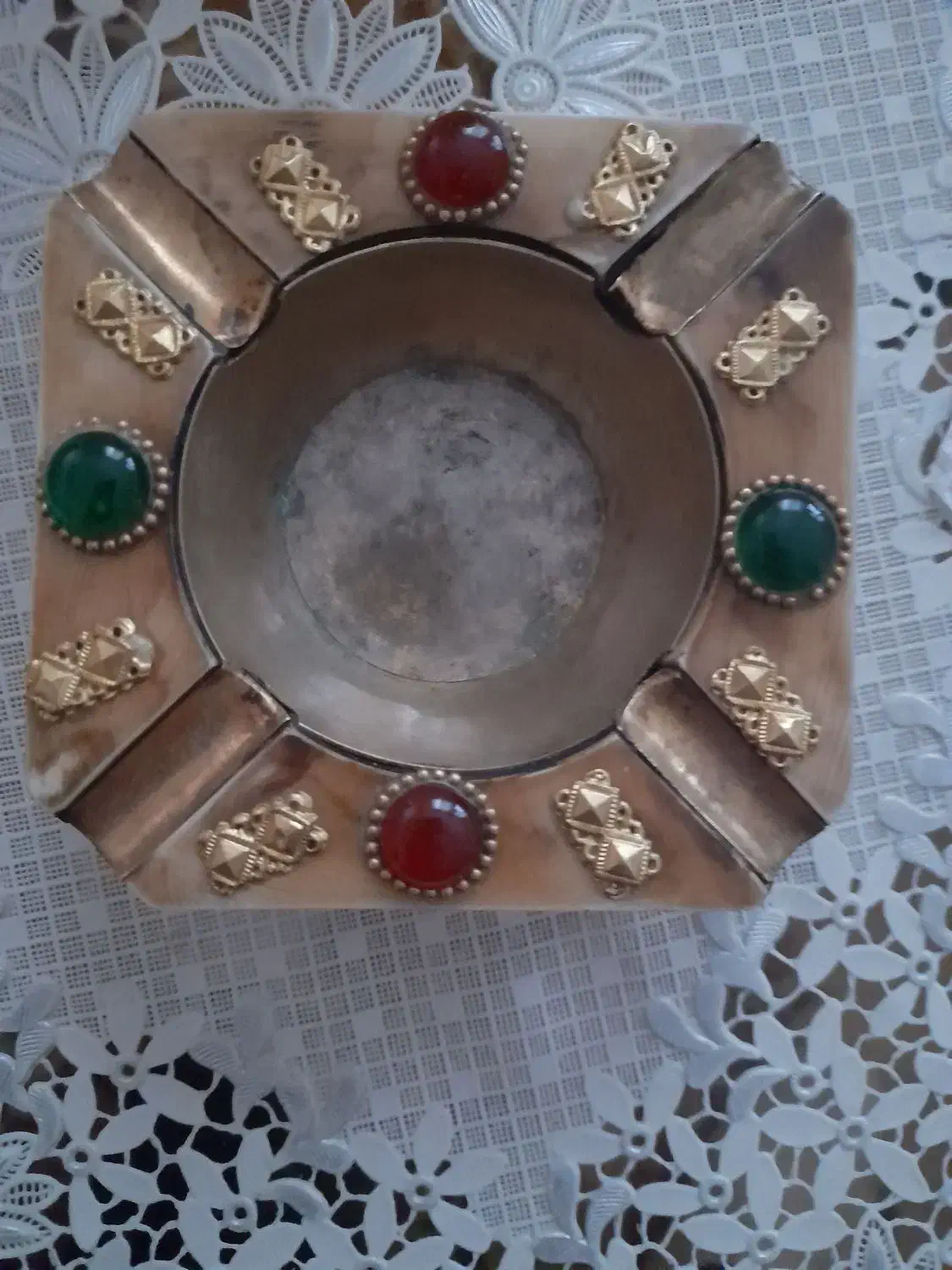 زیرسیگاری قدیمی قاجاری|کلکسیون اشیاء عتیقه|مشگین شهر, |دیوار