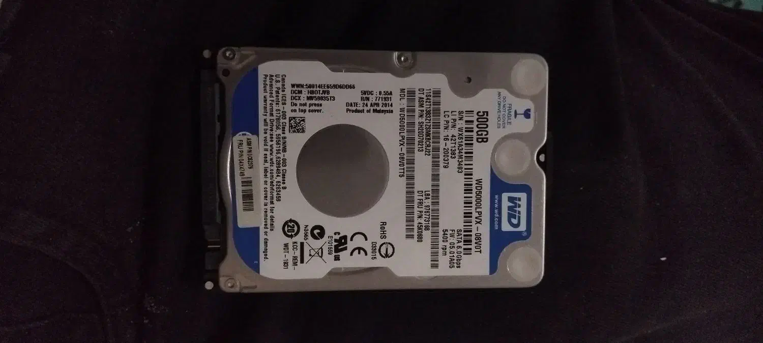 هارد اکسترنال1ترا و ۵۰۰|قطعات و لوازم جانبی رایانه|شیراز, جوادیه|دیوار