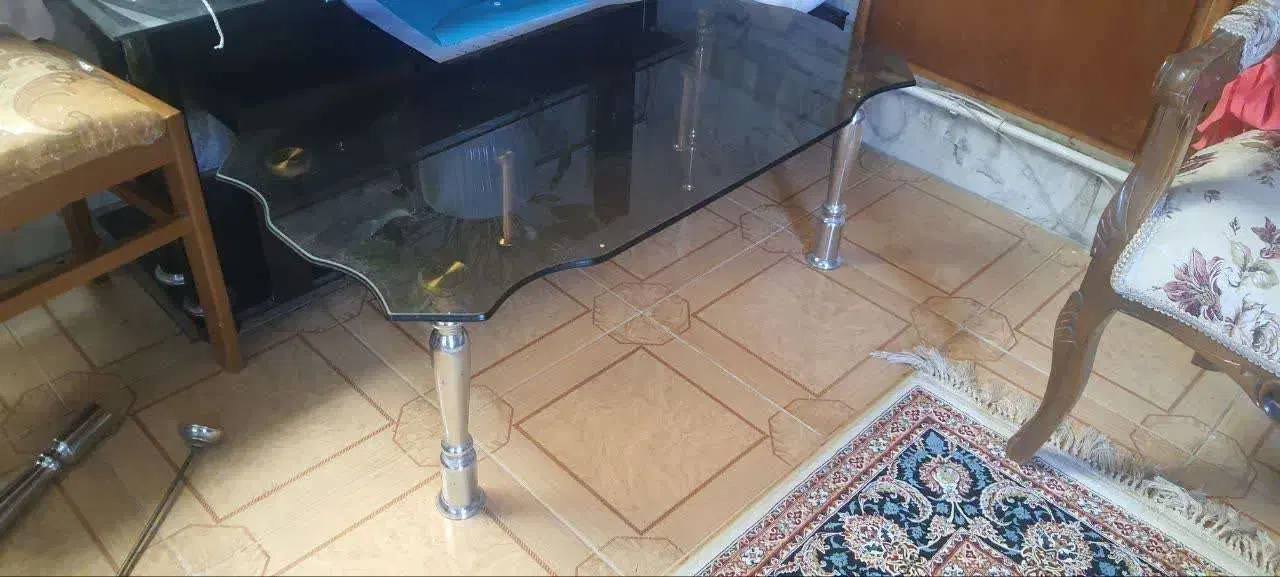 میز تلویزیون  lcd و میز جلو مبلی میز عسلی شیشه ای|میز تلویزیون|کرمان, |دیوار