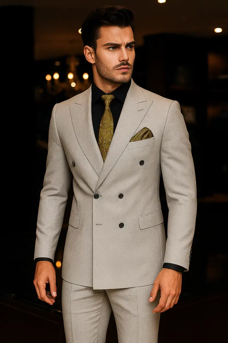 کت و شلوار پارچه بزیاق ترک / دبل برست / ۶ دکمه|لباس|تهران, عبدل‌آباد|دیوار