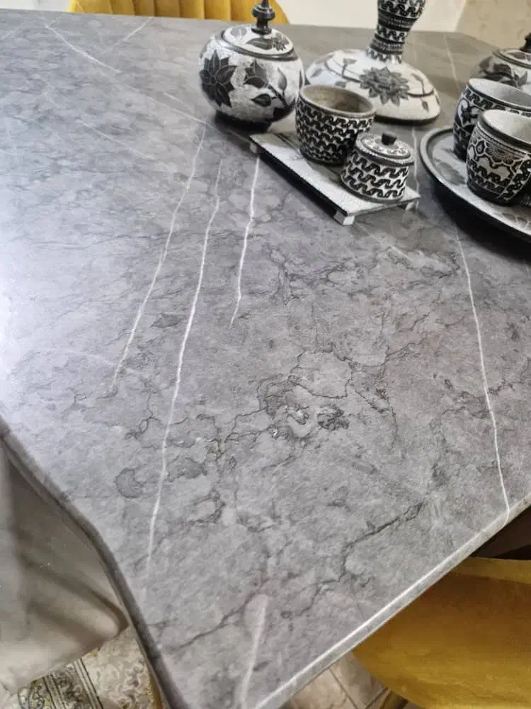 سرویس مبل و میز ناهارخوری طوسی وخردلی|مبلمان خانگی و میز عسلی|بهارستان, |دیوار