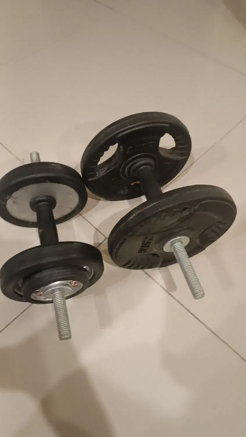 فروش دمبل دور لاستیک|تجهیزات ورزشی|گرگان, |دیوار