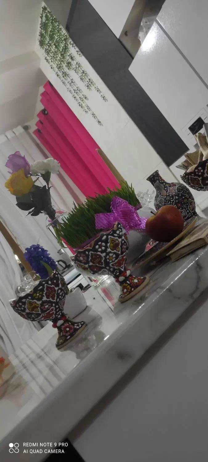 هفت سین مینا کاری|صنایع دستی و سایر لوازم تزئینی|مشکین‌دشت, |دیوار