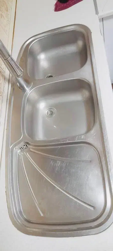 سینک دولگنه در حد نو|مصالح و تجهیزات ساختمان|لاهیجان, فیاض|دیوار