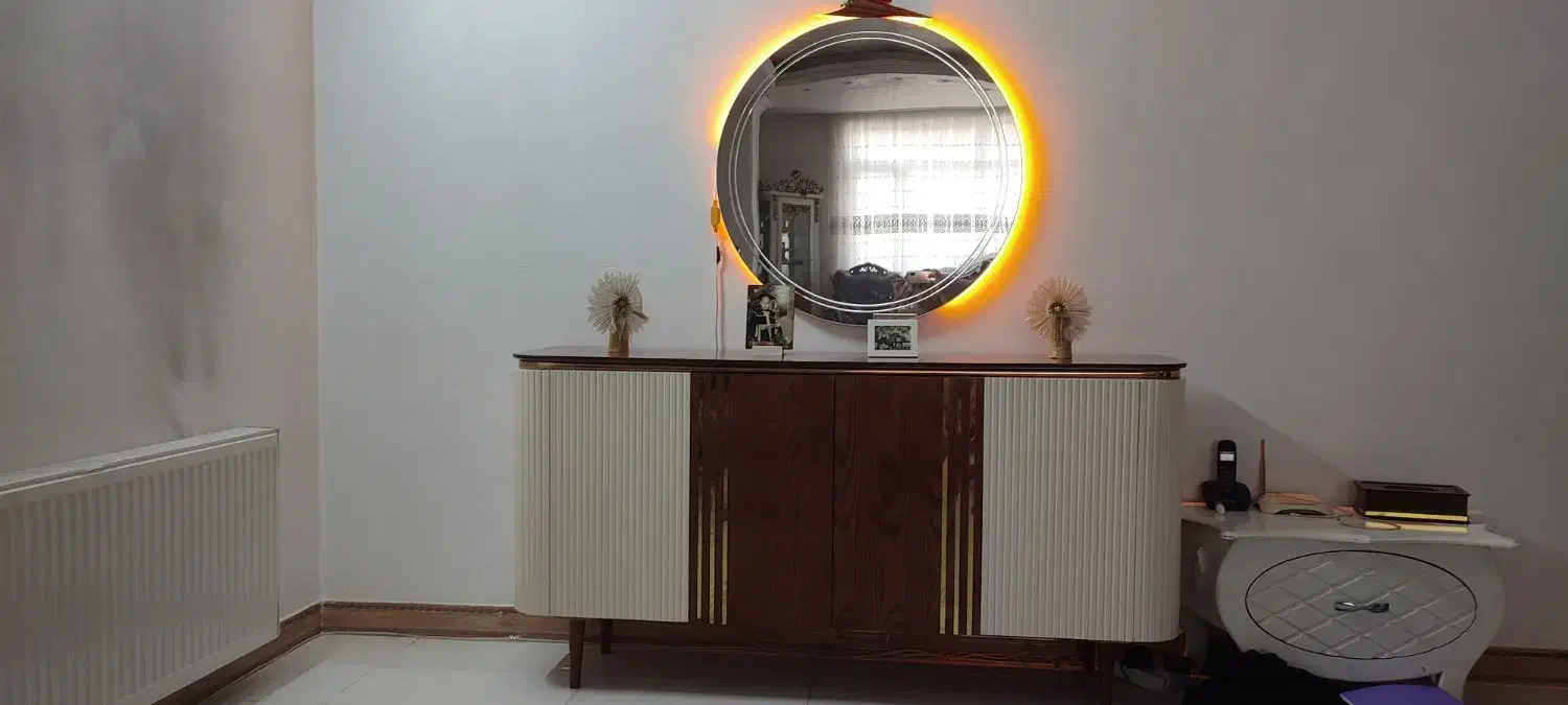 آینه وکنسول|بوفه، ویترین، کنسول|اسلام‌شهر, شهرک امام حسین (میان آباد)|دیوار