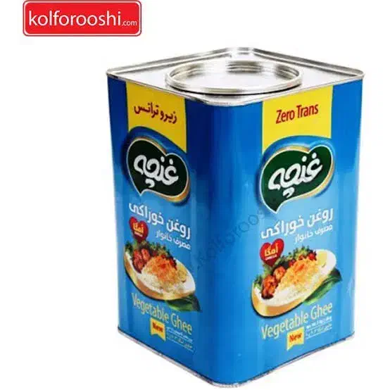 فروش نیسانی روغن حلب پنج کیلویی غنچه|خوردنی و آشامیدنی|زاوه, |دیوار