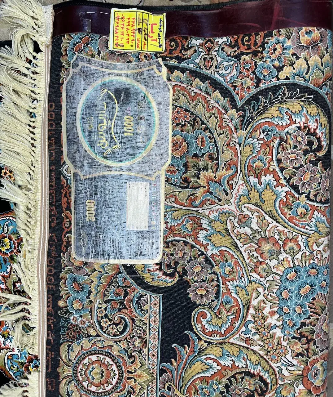 ۲ تخته فرش ماشینی ۹متری فیروزه ای مشکی ۱۰۰۰شانه|فرش|تهران, فتح|دیوار