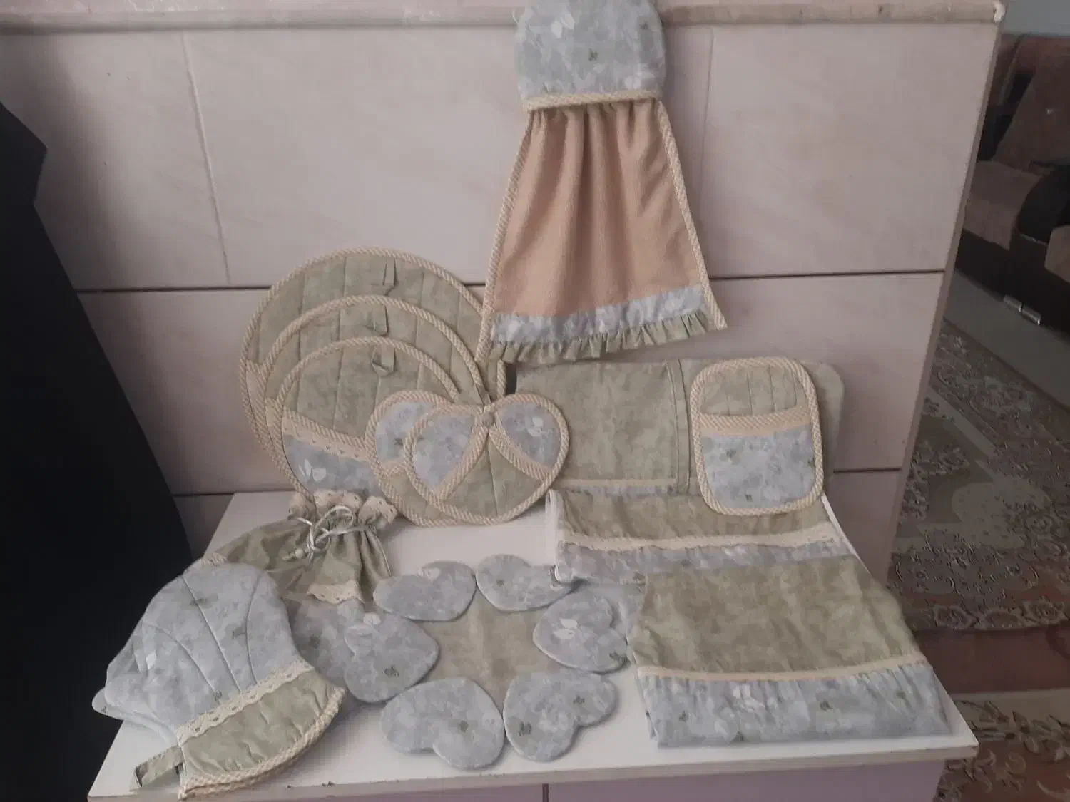 سرویس آشپزخانه|سفره، حوله، دستمال آشپزخانه|ساوه, |دیوار