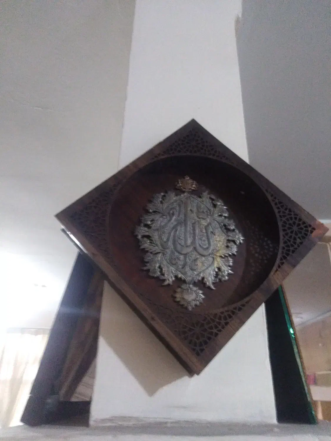 الله قاب شده مسی لعاب نقرهای قدیمی|صنایع دستی و سایر لوازم تزئینی|ری, هاشم‌آباد|دیوار