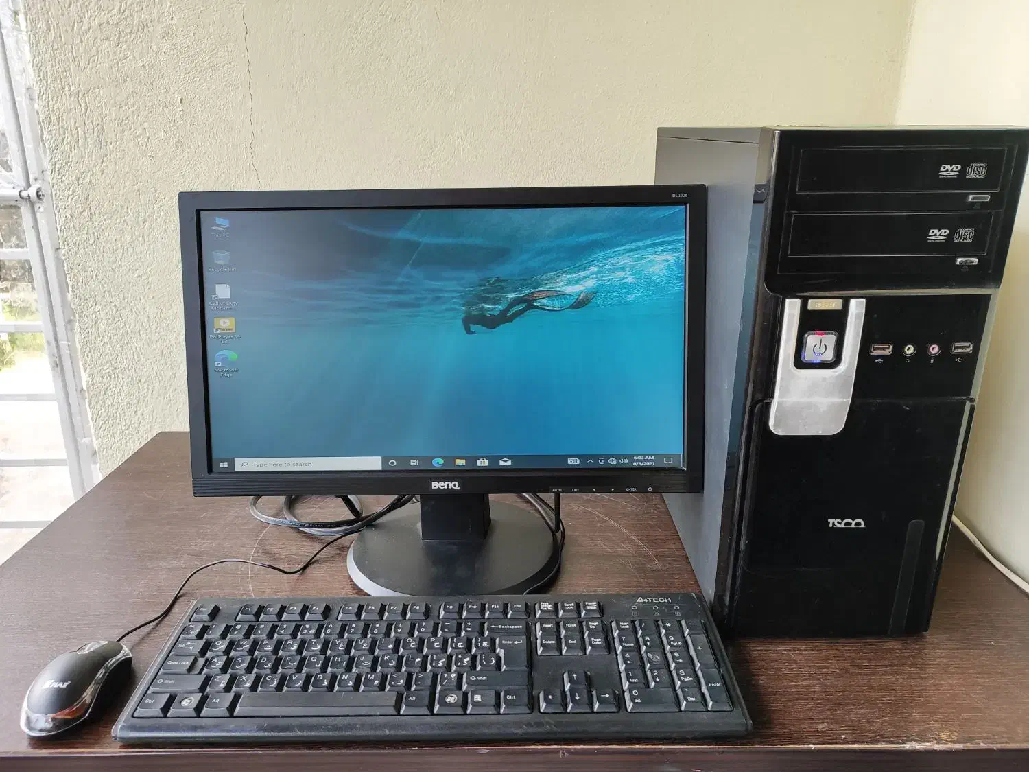 کامپیوتر i3 نسل ۴ رم ۸ ddr3 هارد ۵۰۰وssd گرافیک ۲|رایانه رومیزی|چالوس, |دیوار