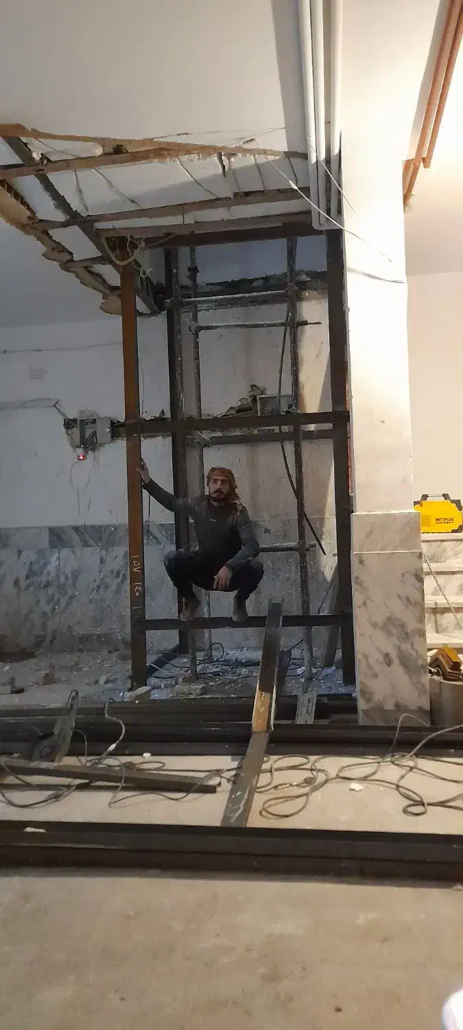 نصب اهن کشی و درب تمام اتومات ونیمه با ریل|خدمات پیشه و مهارت|رودهن, |دیوار