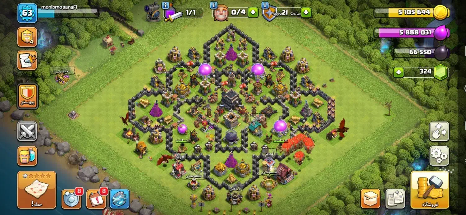 اکانت کلاش افکلنز تالار 10|کنسول، بازی ویدئویی و آنلاین|مریوان, |دیوار