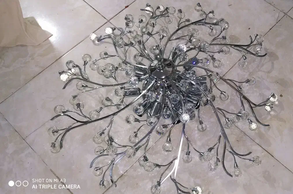 لوستر مدرن برنجی|لوستر و چراغ آویز|ارومیه, |دیوار