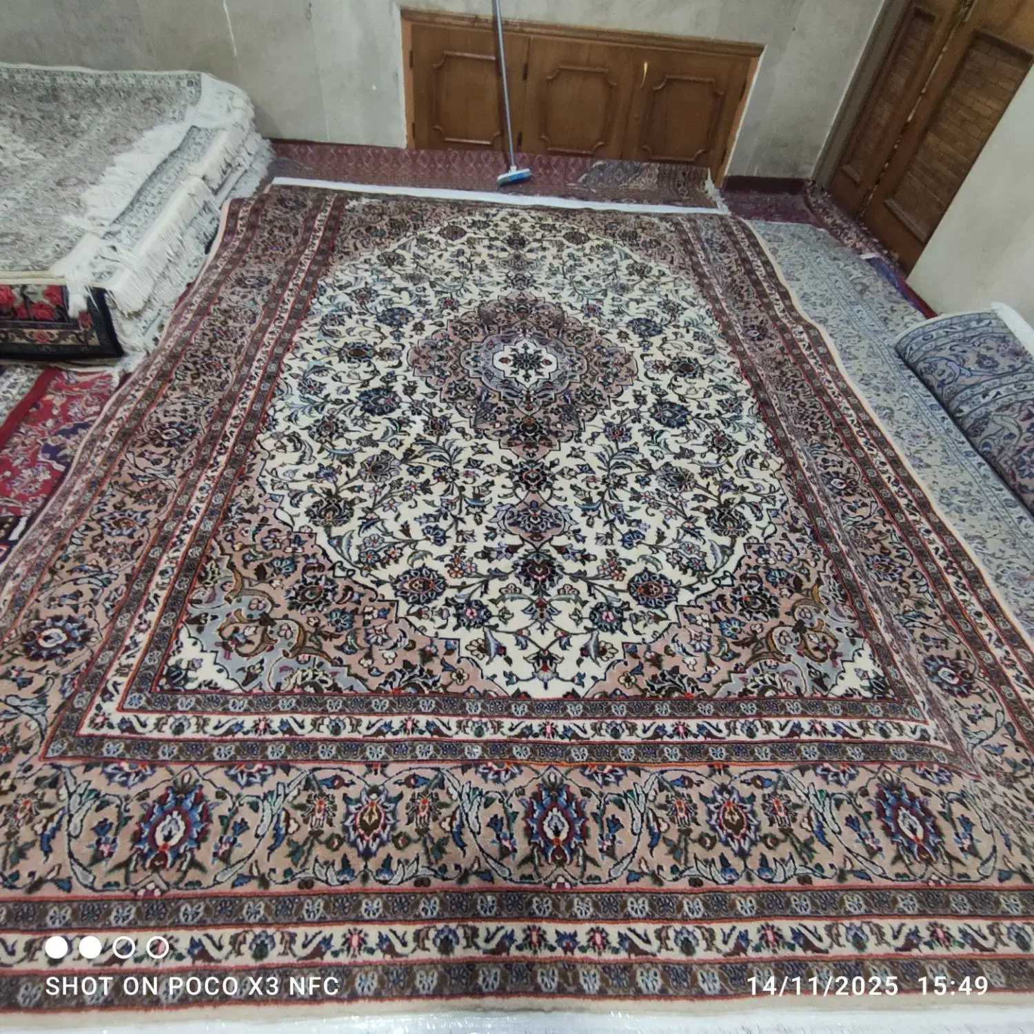 فرش دستبافت ۹متری درحدنو|فرش|کرمانشاه, |دیوار