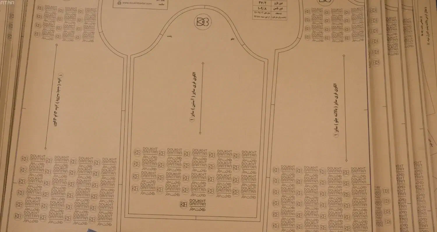 الگو اماده رگالی، فریسایزکیمونو و کتی|لوازم خیاطی و بافتنی|ساری, |دیوار