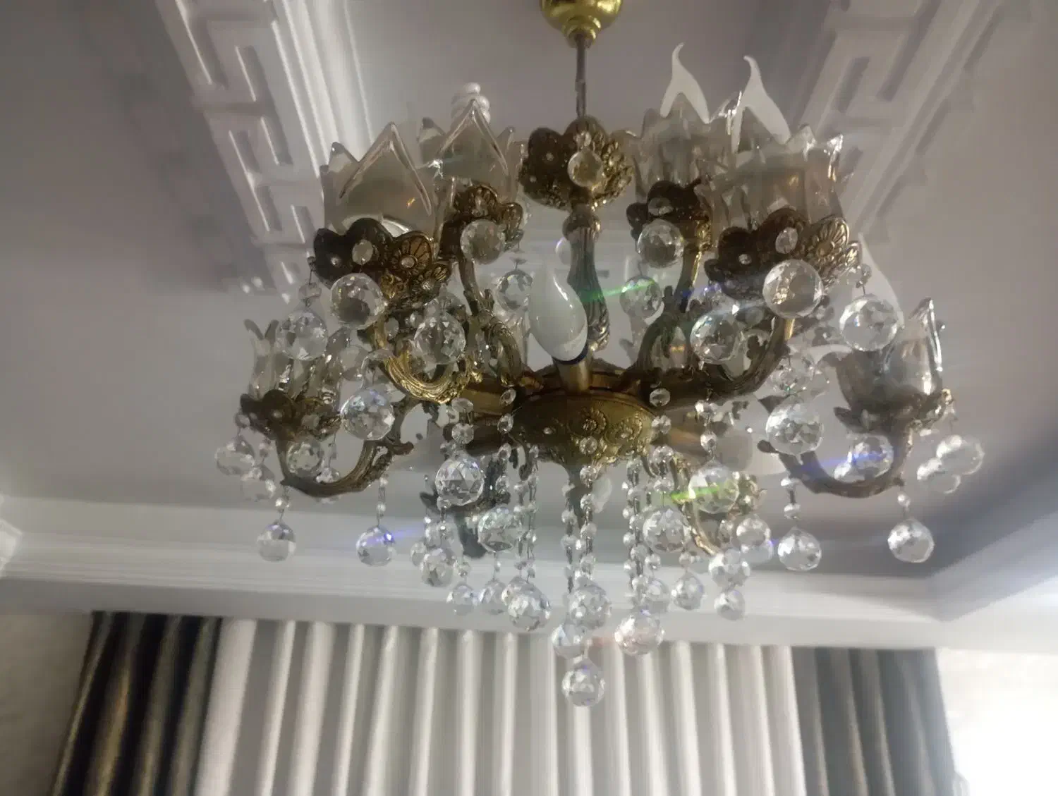 لوستر برنجی|لوستر و چراغ آویز|تهران, شهرک فردوس (حسینی)|دیوار