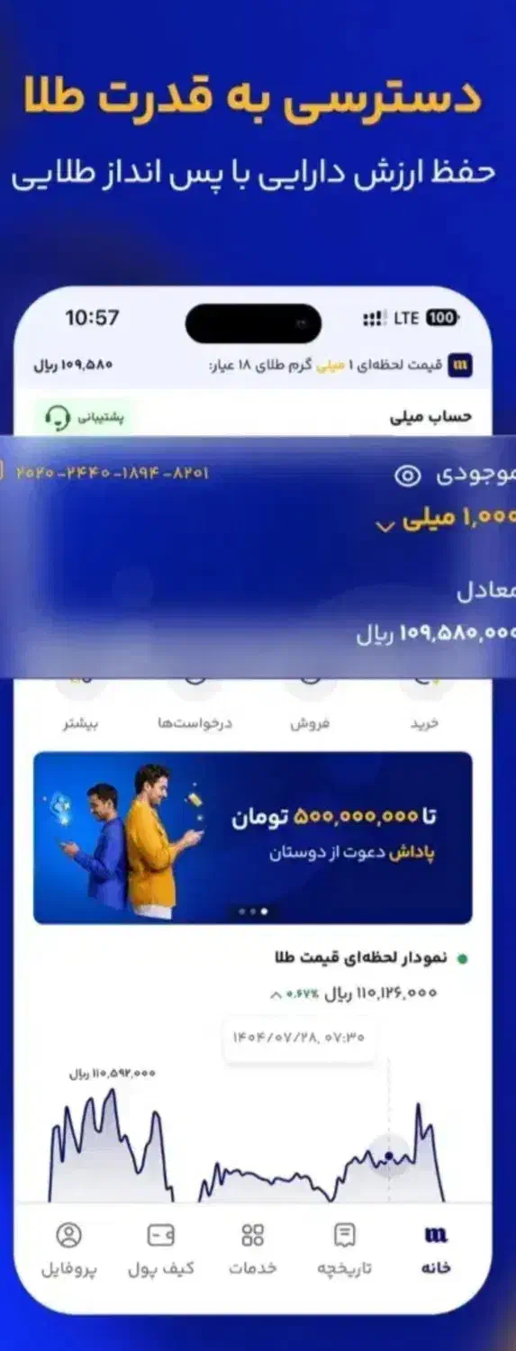 میلی|کارت هدیه و تخفیف|رشت, منظریه|دیوار