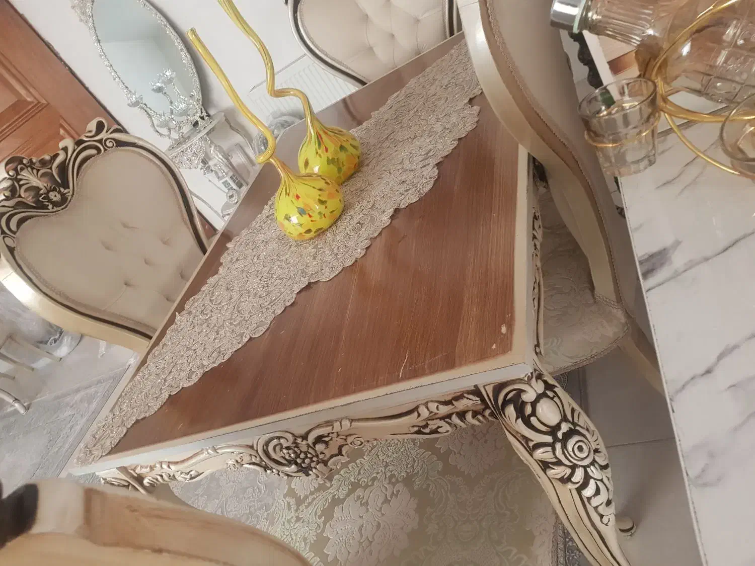 میز ناهار خوری ۴ نفره|میز و صندلی غذاخوری|گلستان (تهران), |دیوار