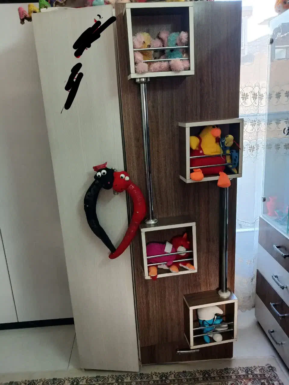 کمد کودک|جاکفشی، کمد، دراور|اصفهان, حصه شمالی|دیوار