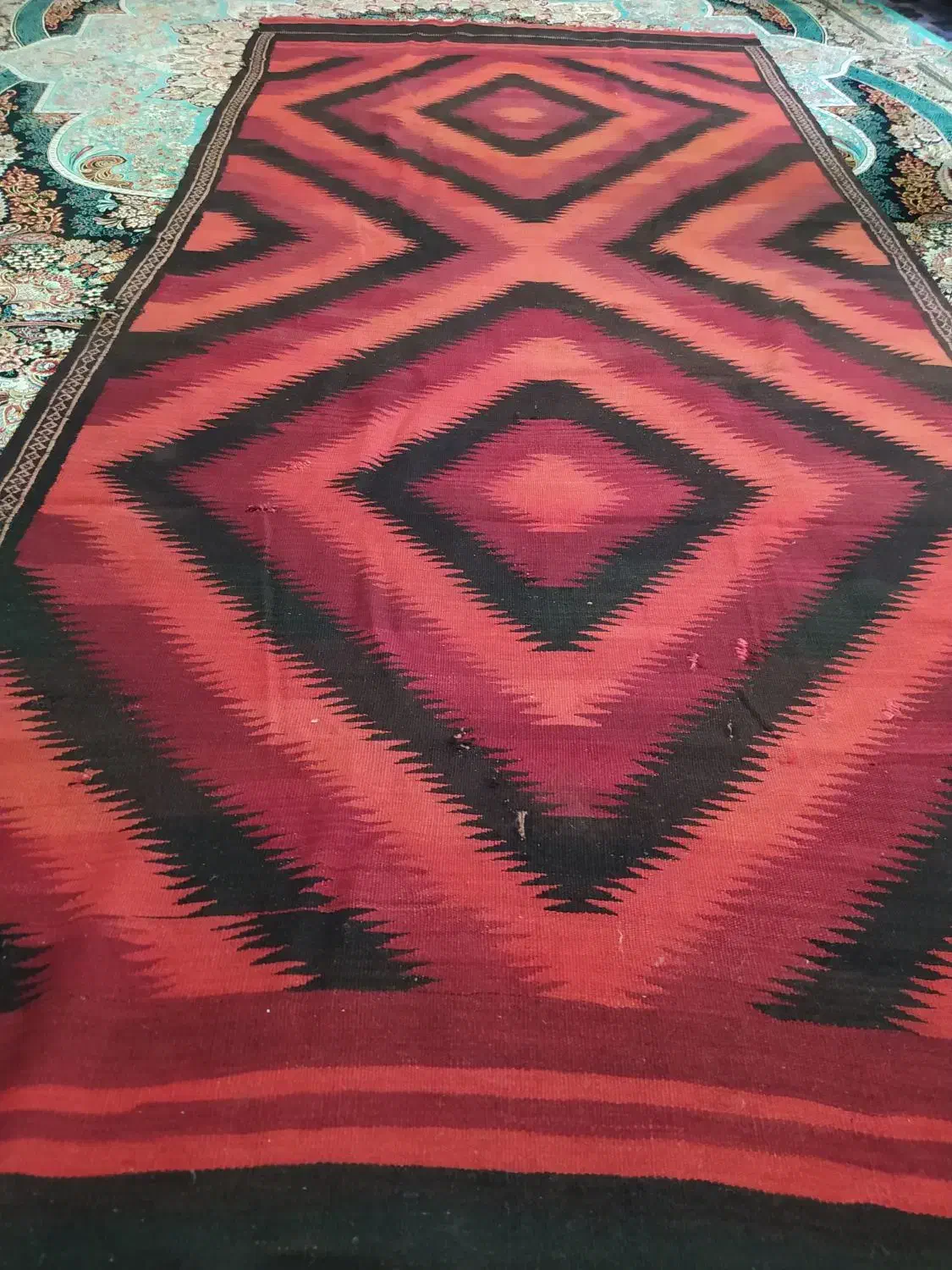 شال پشمی افغانی|فرش|زاهدان, |دیوار