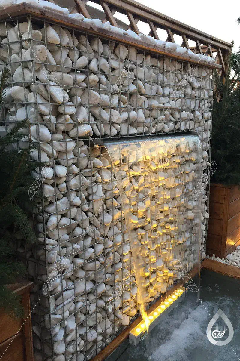 آبنما دیواری کرتین آب استخری نازل فواره ای|مصالح و تجهیزات ساختمان|یزد, |دیوار