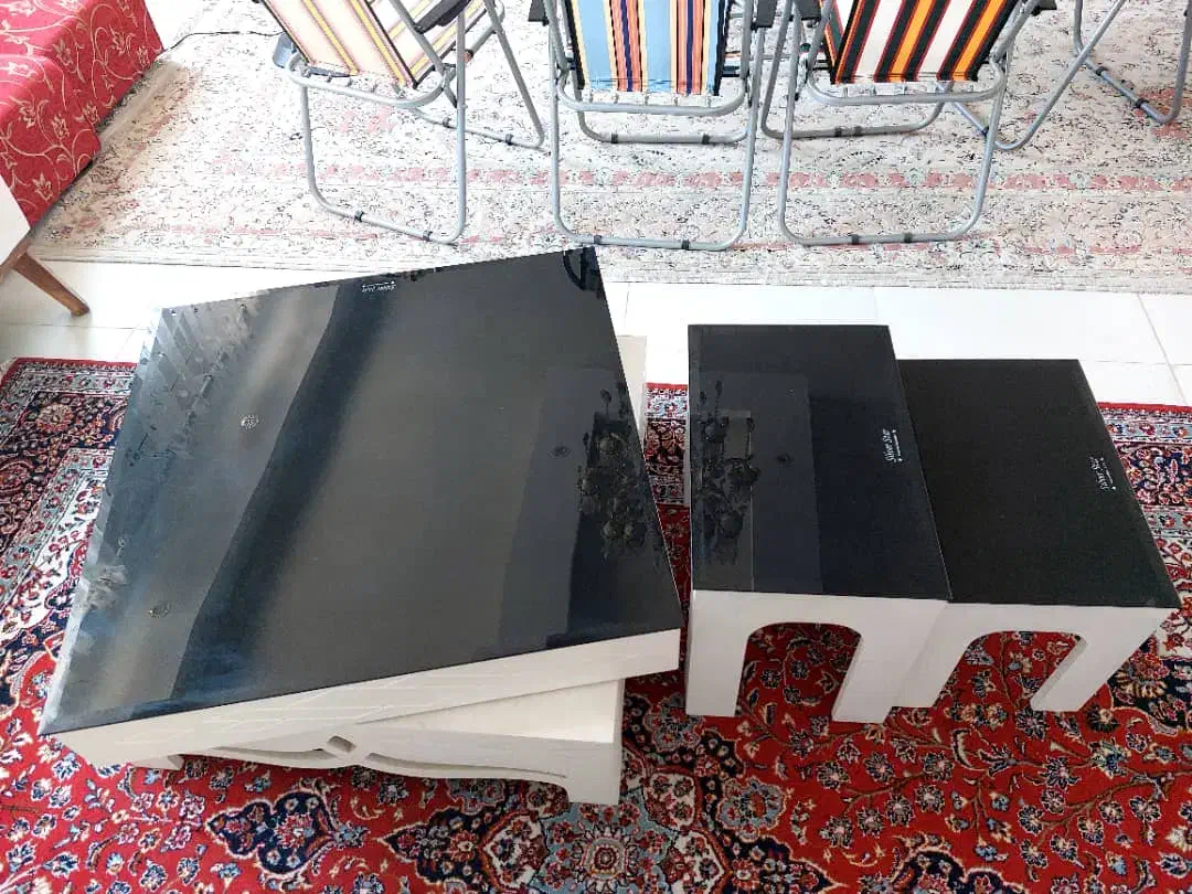 میزوسط ومیزعسلی تمیز درجه یک|مبلمان خانگی و میز عسلی|رشت, تازه آباد|دیوار